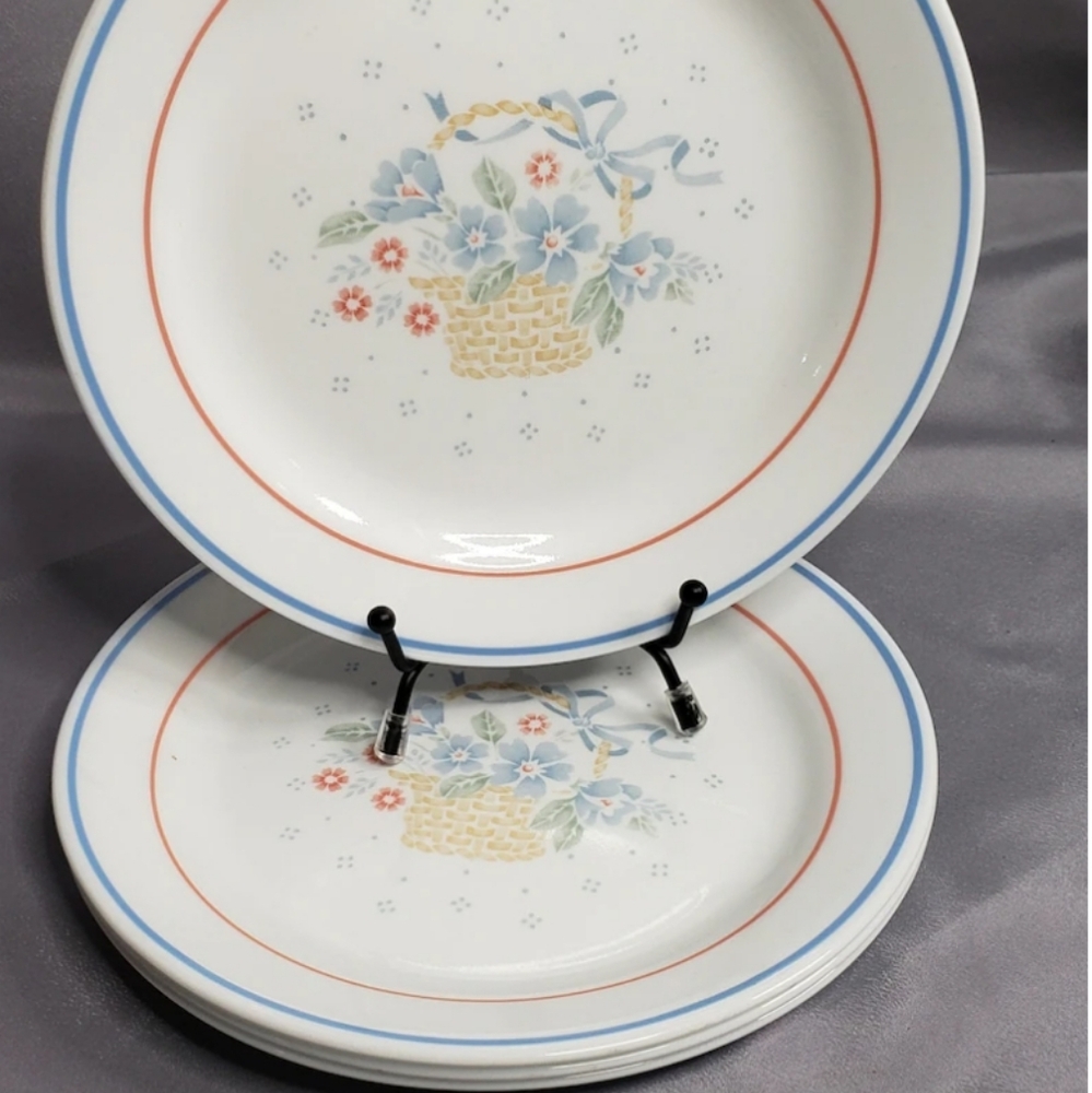 Corelle "Country Corn Flower"  Set of 6 Dessert Plates 7 1/4"